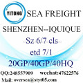 Shenzhen poort zeevracht verzending naar Iquique